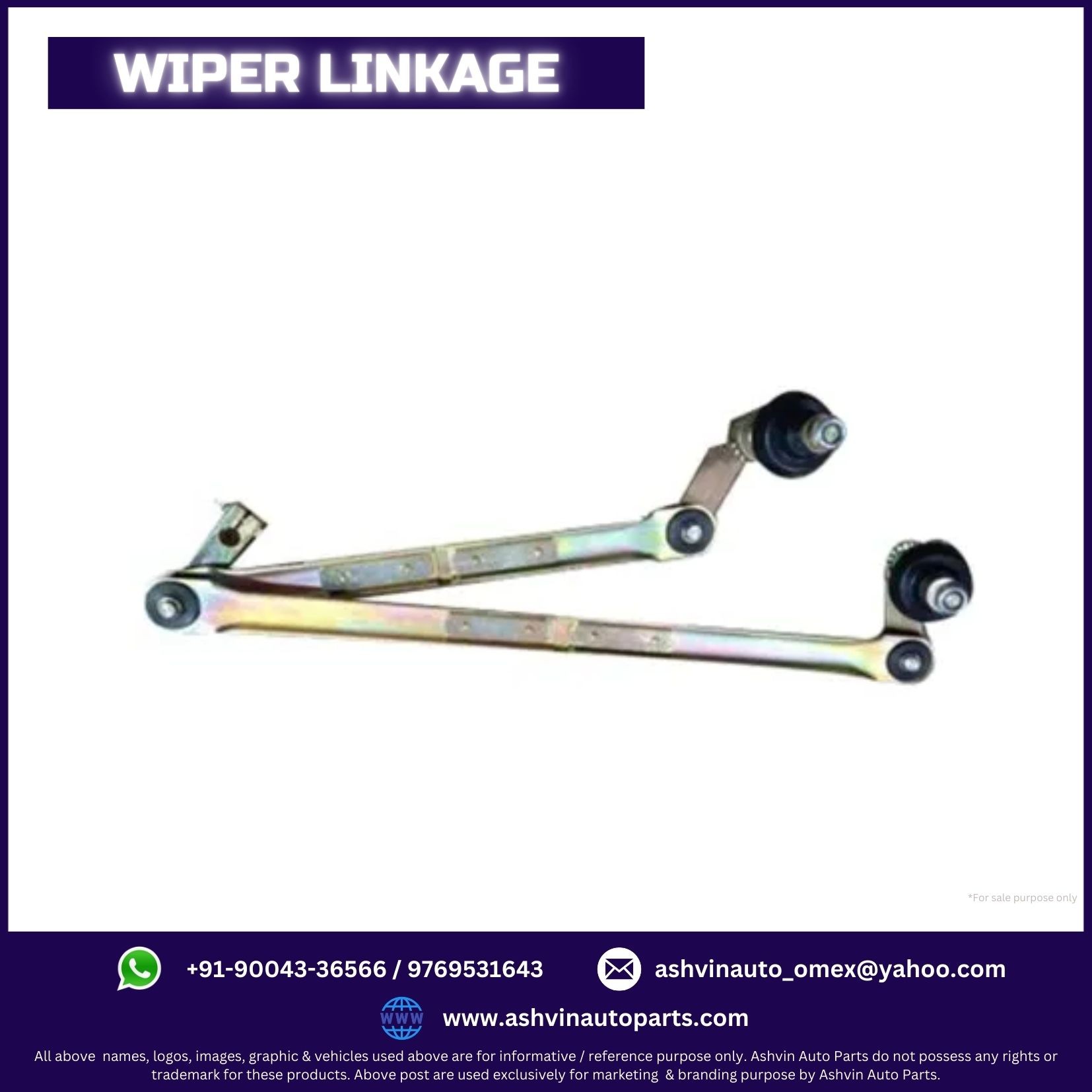 ACGL Bus Wiper Linkage Assembly